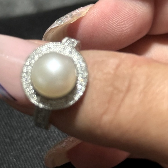 Affinity Diamonds, 10mm Pearl White Diamond 925 size 7 - Picture 7 of 9